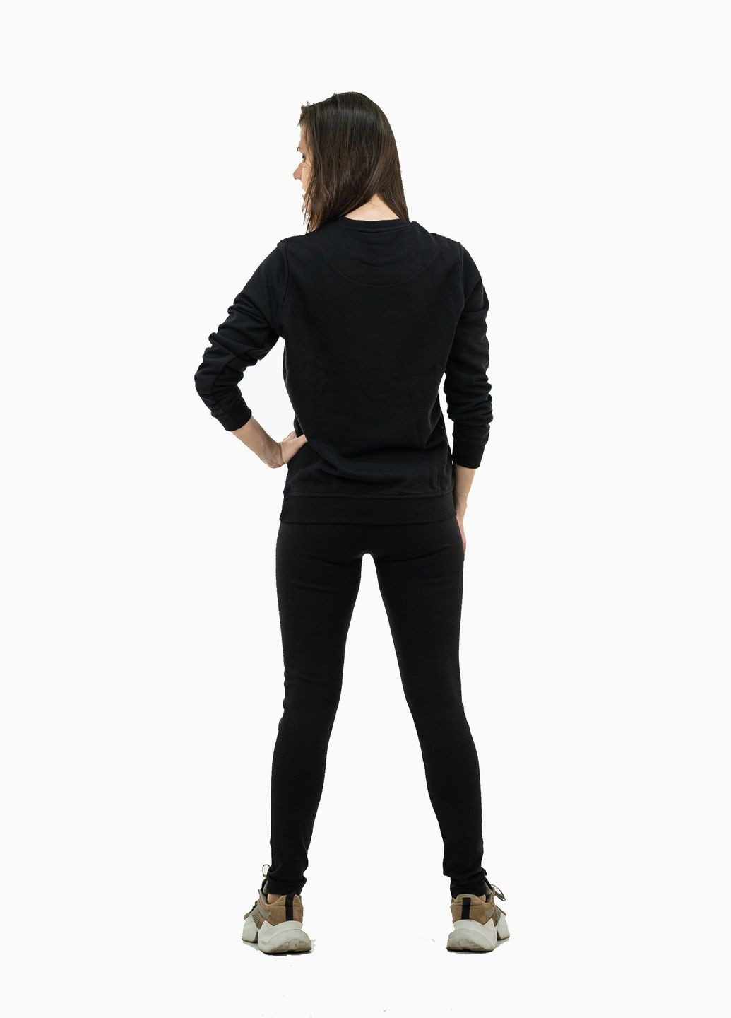 Свитшот женский Burberry - крой черный кэжуал хлопок органический - (264639930)