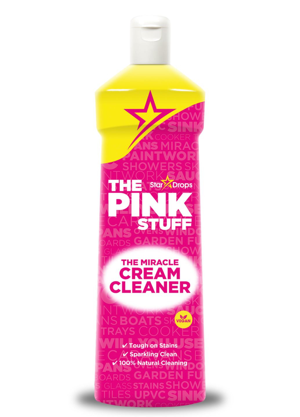 Абразивний крем для чищення твердих поверхонь The Miracle Cream Cleaner 500мл The Pink Stuff (263435214)