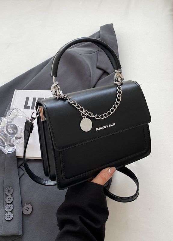 Женская классическая сумка кросс-боди черная No Brand (275927344)