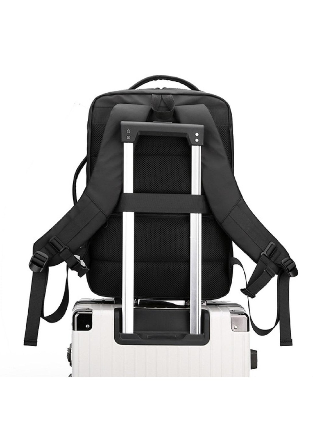 Большой текстильный черный рюкзак ANT02-2021-2A Confident (277963006)