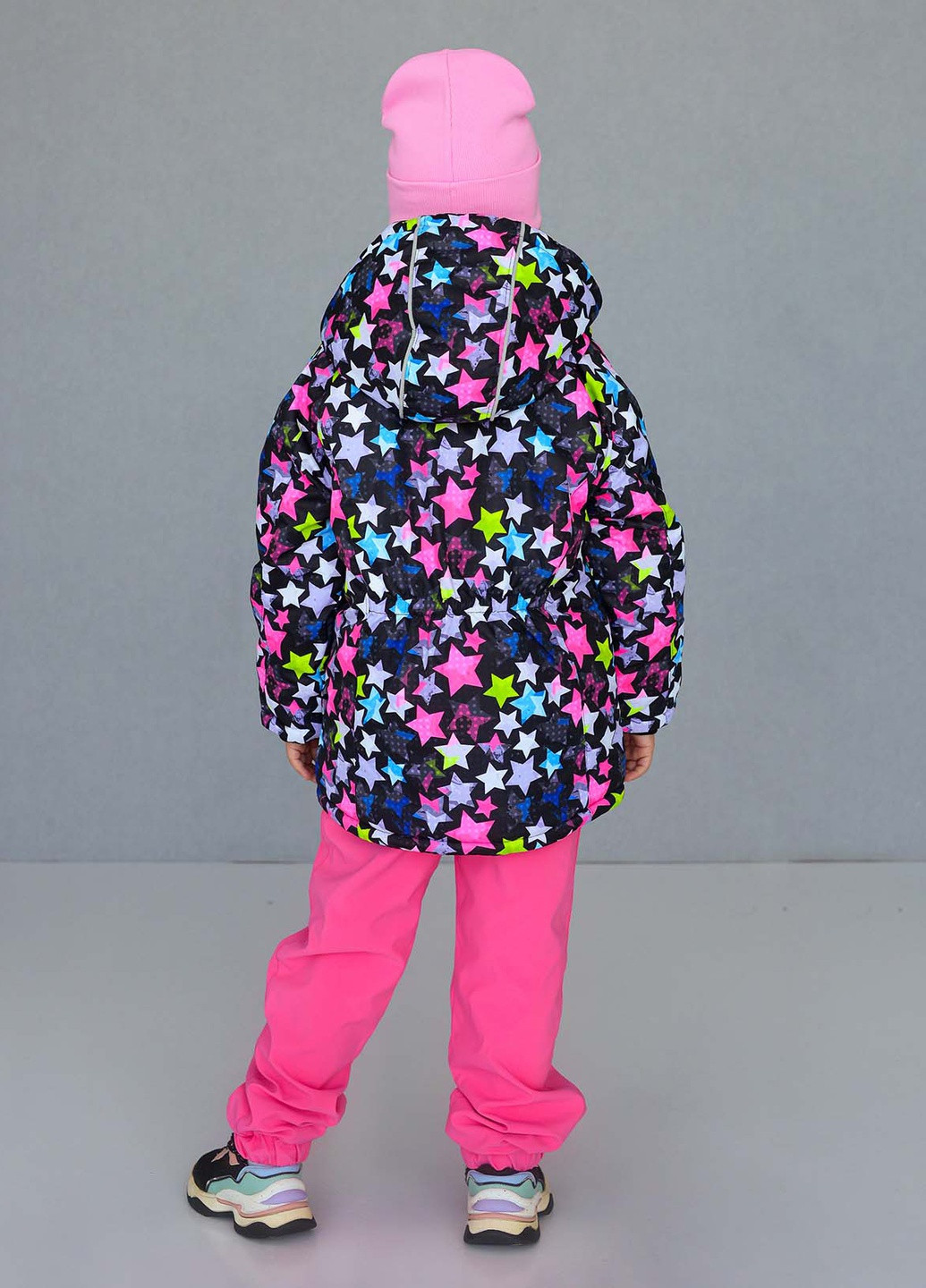 Комбинированная зимняя куртка для девочки 8505 110 см комбинированный 63150 Marakas