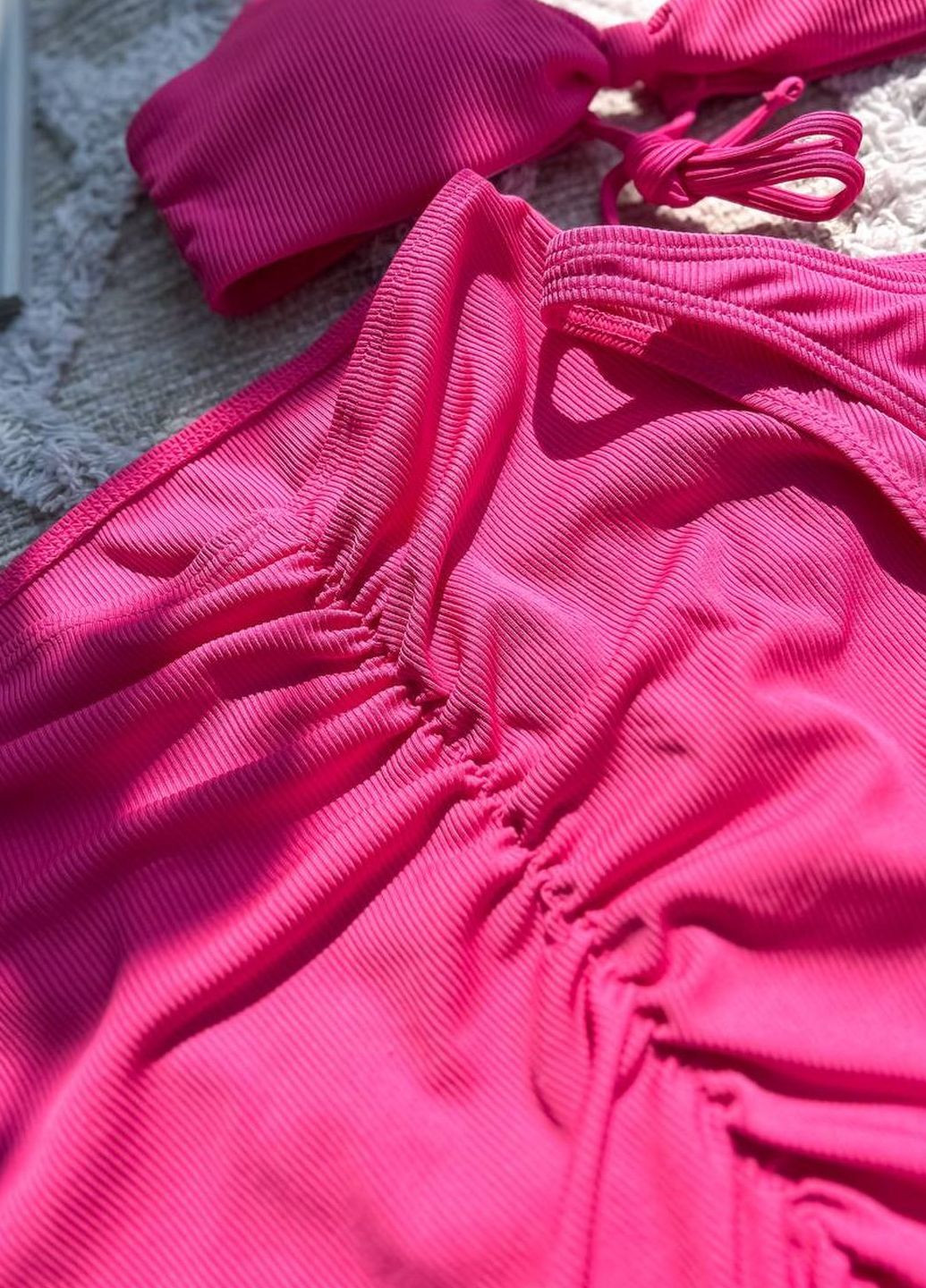 Рожевий купальник роздільний 3 в 1 в подарунковій упаковці FitU