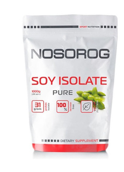 Soy isolate 1000 g /28 servings/ Pure Nosorog Nutrition (256723670)