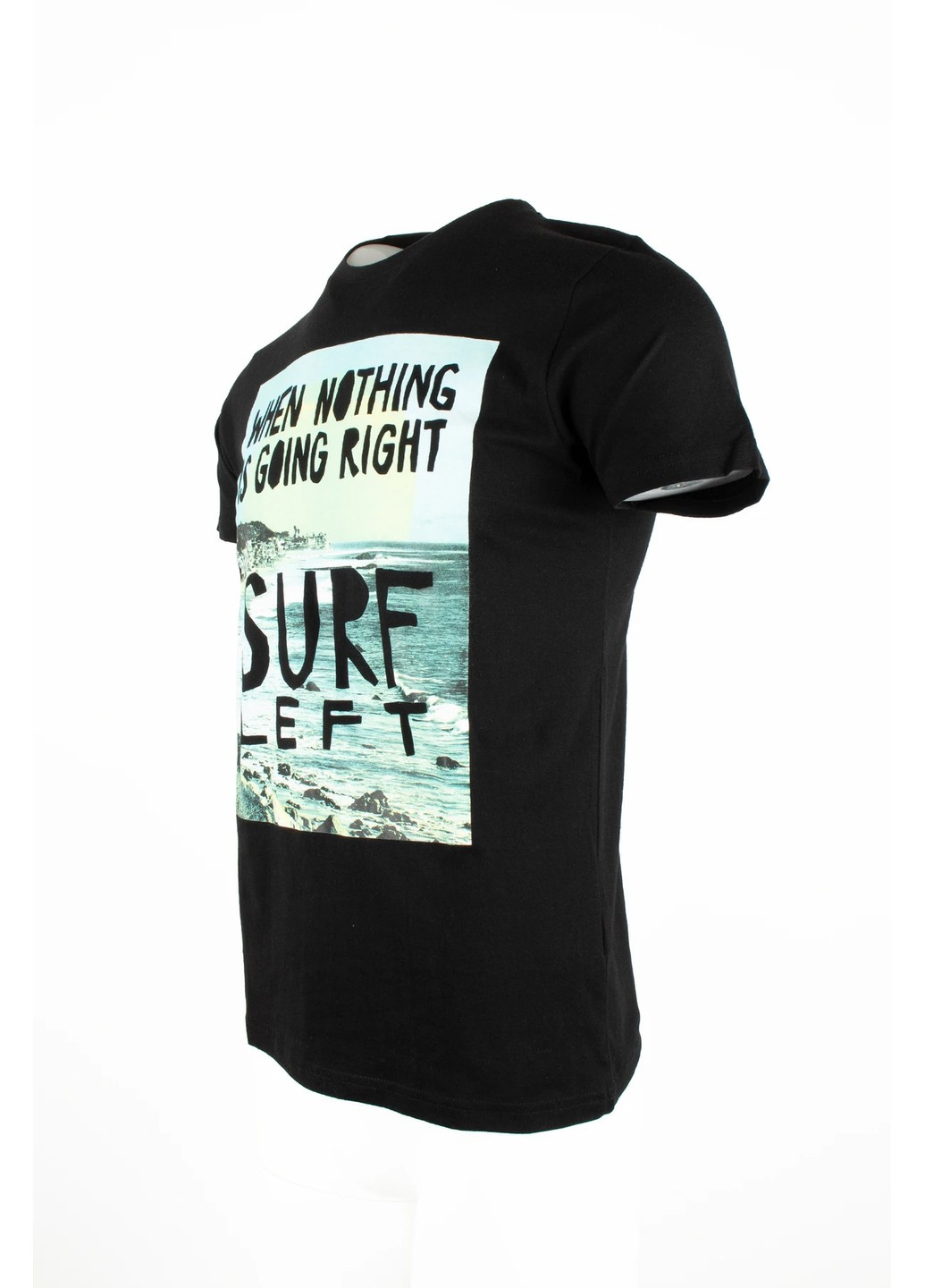 Черная футболка мужская surf Fine Look