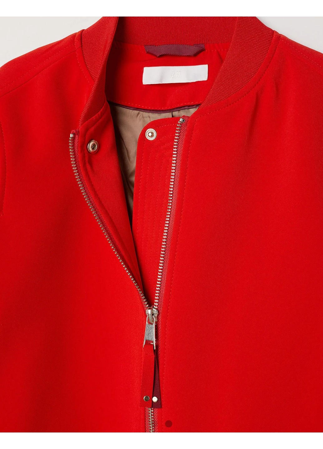 Красная демисезонная женская куртка (56098) s красная H&M