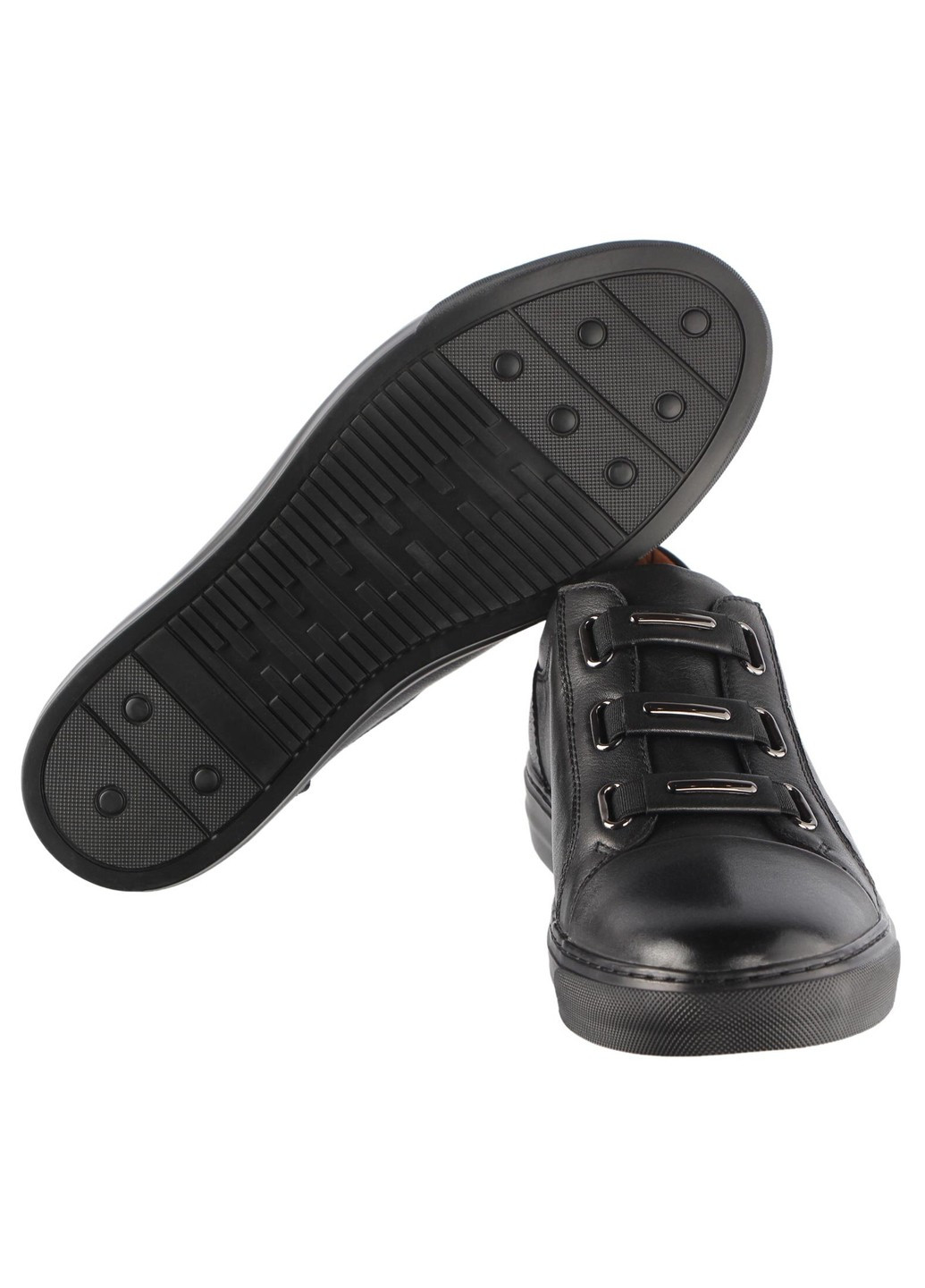 Черные демисезонные мужские кроссовки 132202 Lido Marinozzi