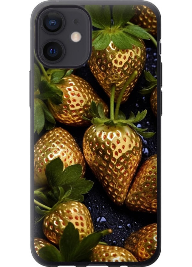 2D пластиковий чохол 'Золота полуниця' для Endorphone Apple iPhone 12 Mini (259322076)