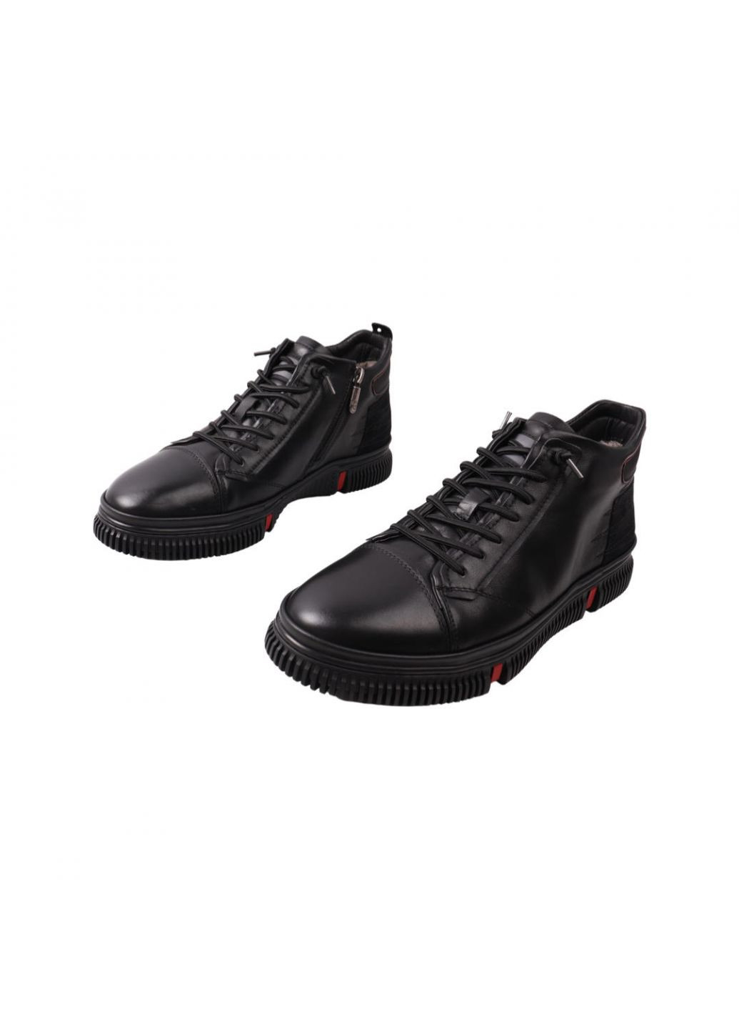 Черные ботинки мужские черные натуральная кожа Cosottinni