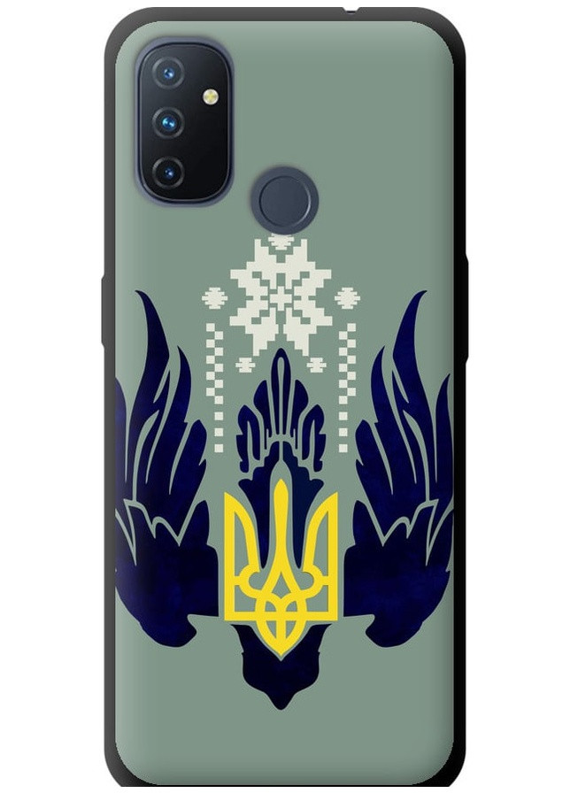 TPU черный чехол 'Тризуб с крыльями' для Endorphone OnePlus Nord N100 (259944584)