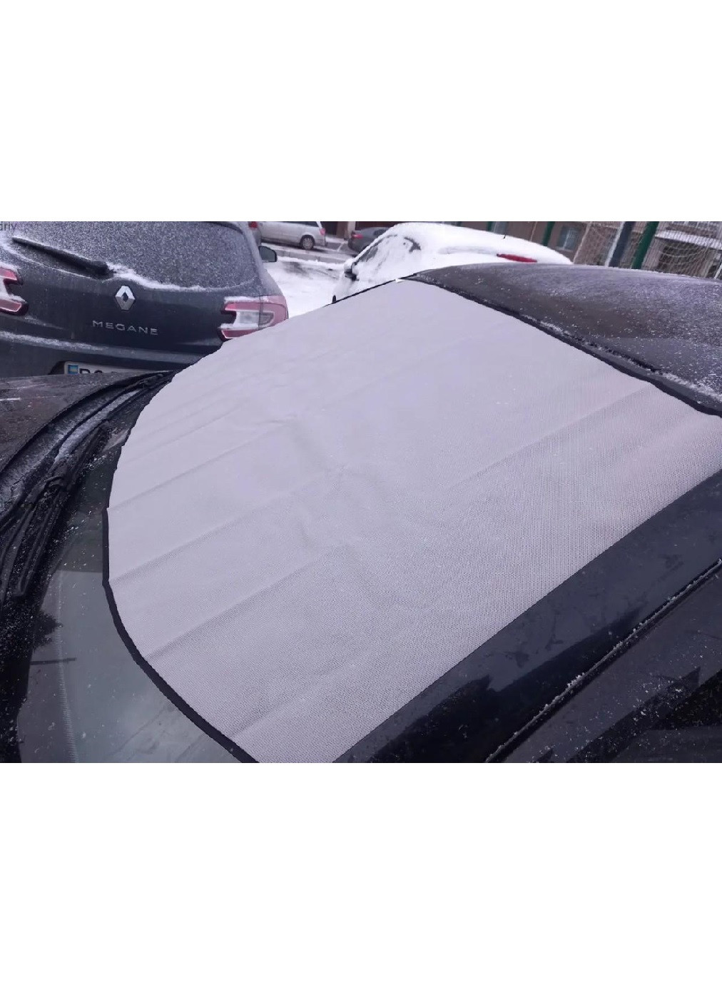 Чехол накладка накидка защитный экран на лобовое стекло машины автомобиля 70х155 см (475731-Prob) Темно-серая Unbranded (270827880)