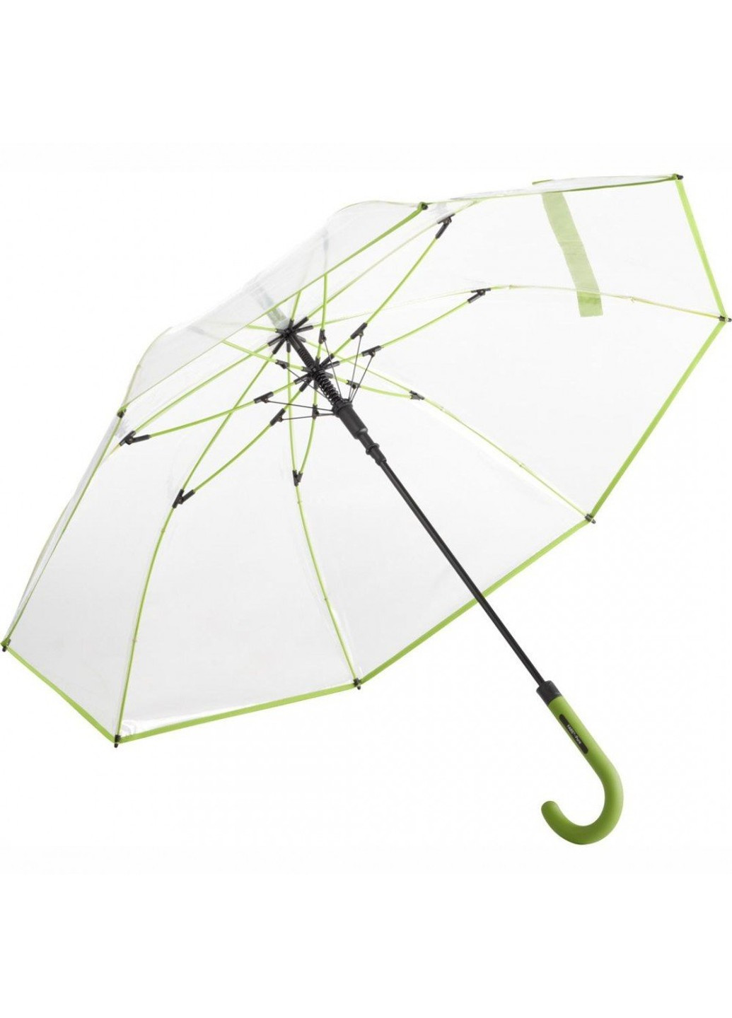 Зонт-трость прозрачный женский полуавтомат Pure 7112-lime FARE (262976100)