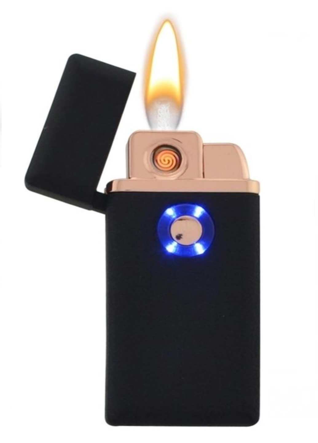 Аккумуляторная электро спиральная и газовая зажигалка 5408 USB Francesco Marconi (259925428)
