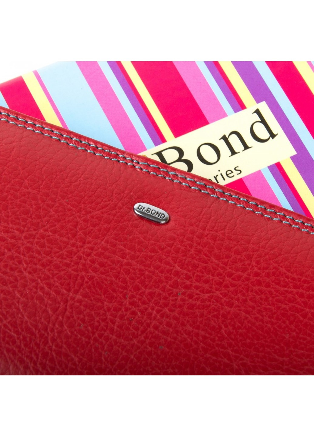 Жіночий шкіряний гаманець Rainbow WRN-22 red Dr. Bond (261551170)