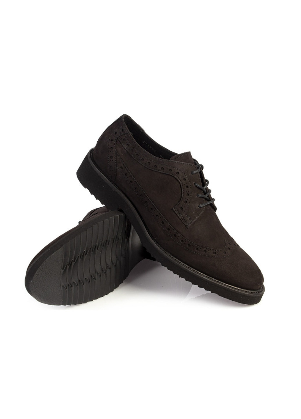 Коричневые классические туфли мужские бренда 9402040_(1) Vittorio Pritti на шнурках