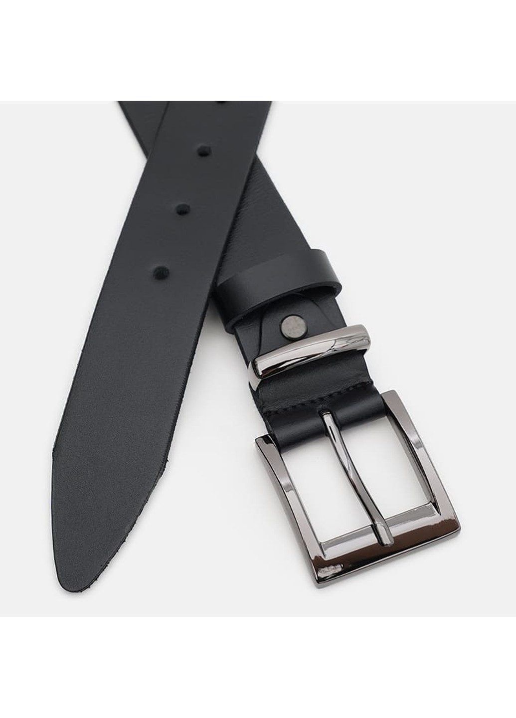 Чоловічий шкіряний ремінь 115vfx86-black Borsa Leather (274535820)