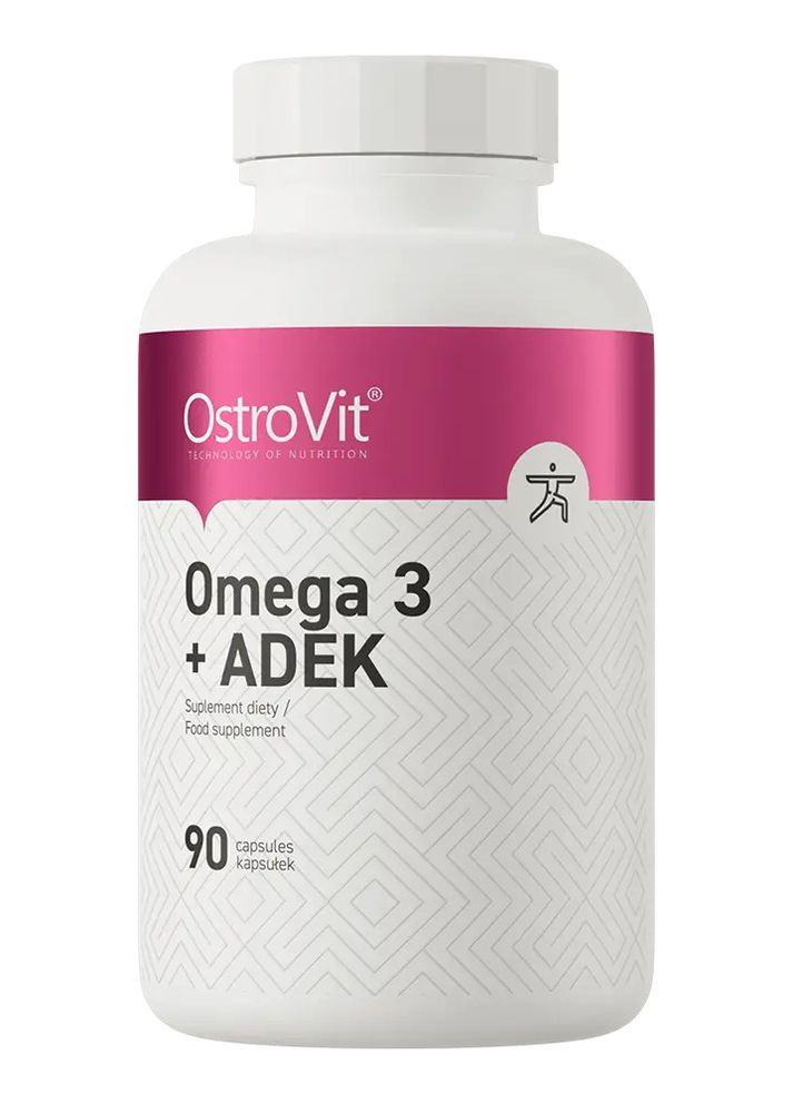 Омега 3 Omega 3 + ADEK 90 caps Ostrovit (276324173)