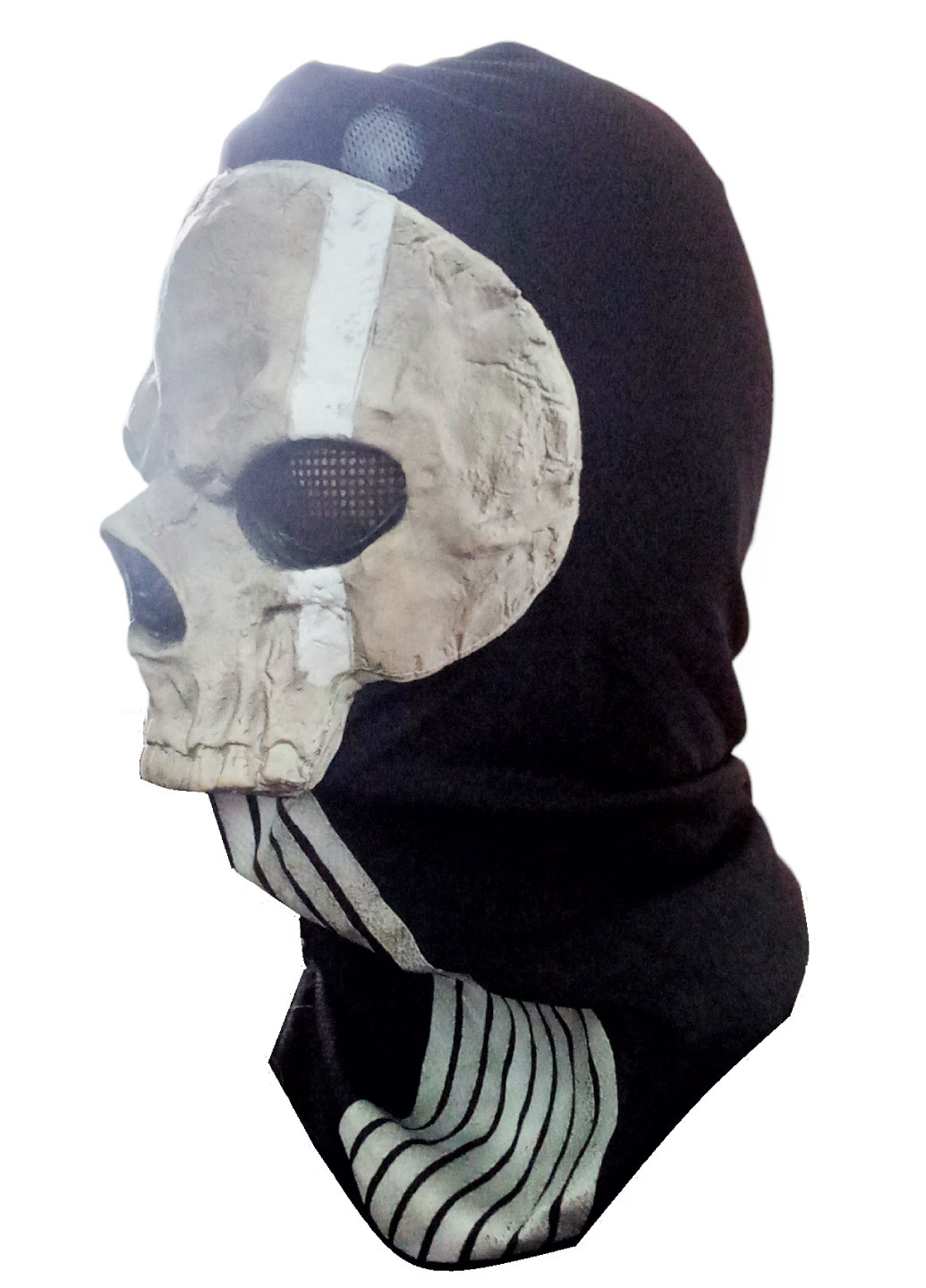 No Brand маска балаклава тактическая череп латекс призрак для военных байкеров хэллоуин ghost call of duty череп черный карнавальный трикотаж производство - Китай