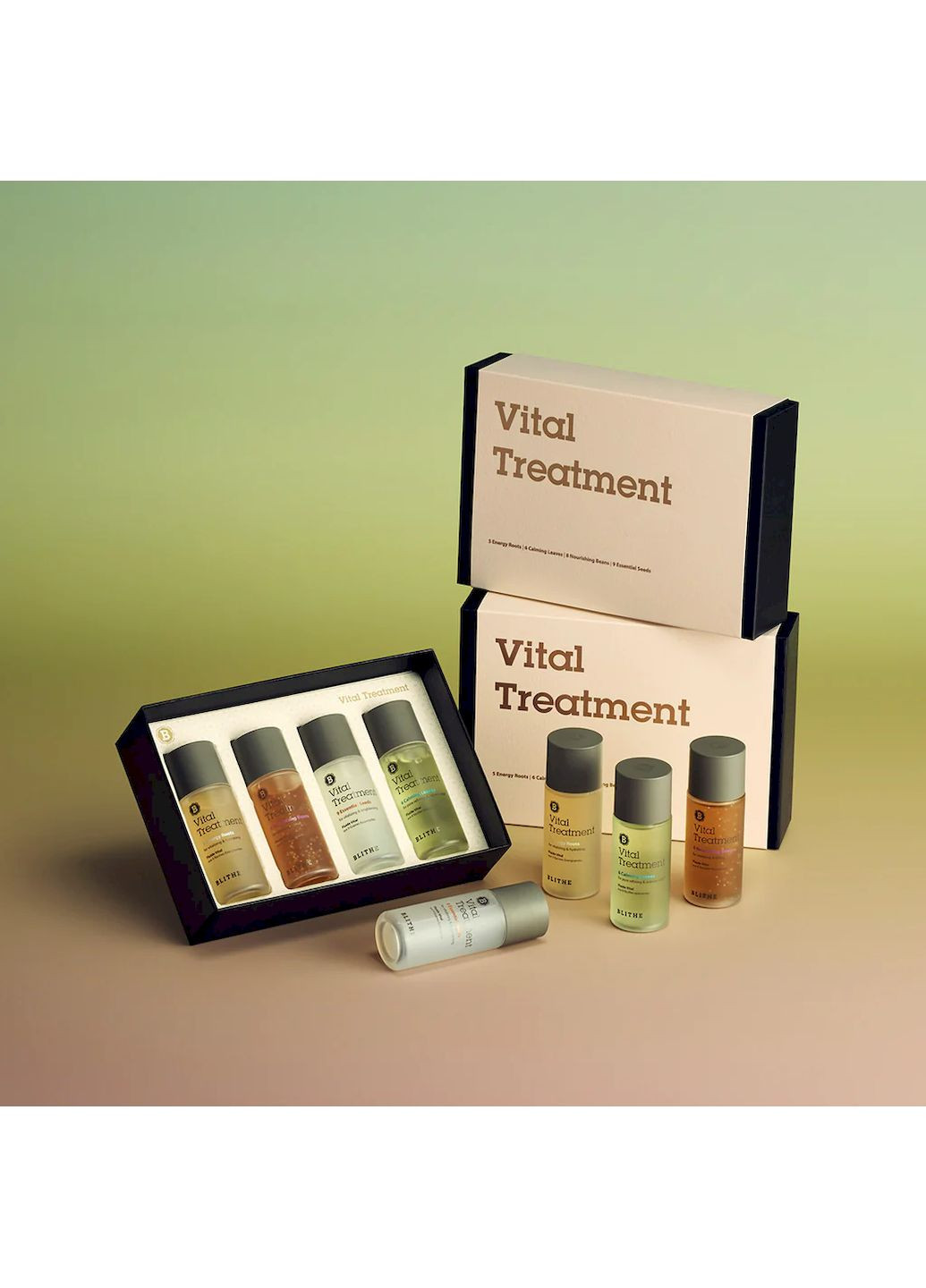 Набор эссенций VITAL TREATMENT DELUXE SET для ухода за кожей, 54мл*4 BLITHE (257377717)