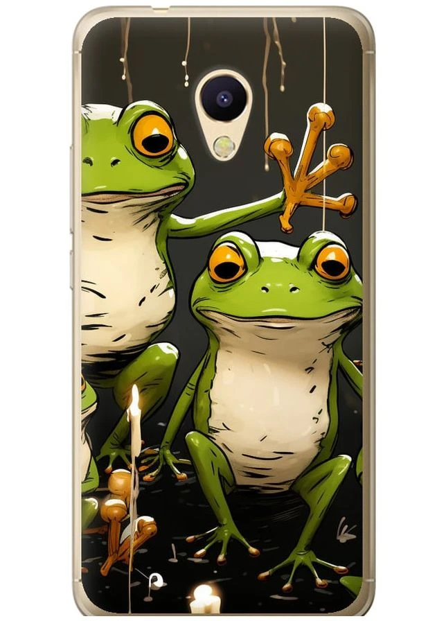 Силіконовий чохол 'Жабки 2' для Endorphone Meizu M5s (266906001)
