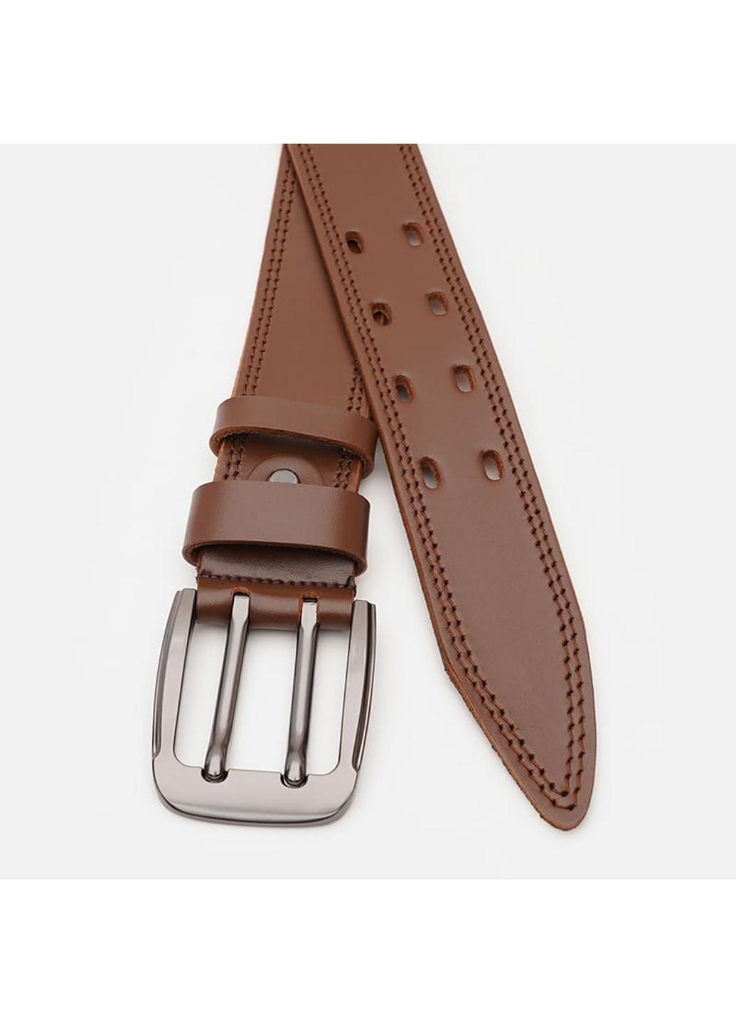 Мужской кожаный ремень V1115FX24-brown Borsa Leather (266143997)