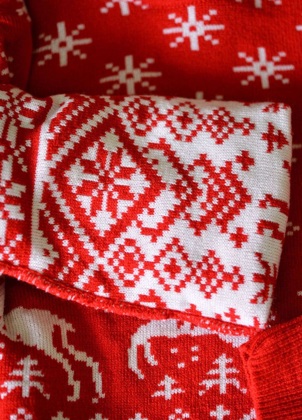 Красный зимний светри светр з оленями (90084111) Lemanta