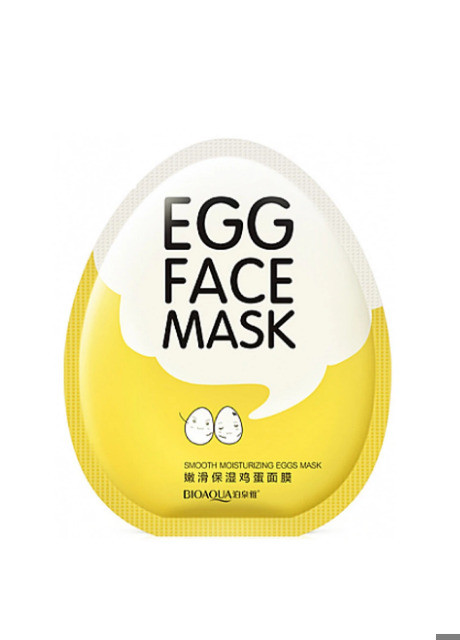 Тканинна маска для обличчя Egg Face Mask з екстрактом яєчного жовтка, 30 г Bioaqua (258757213)
