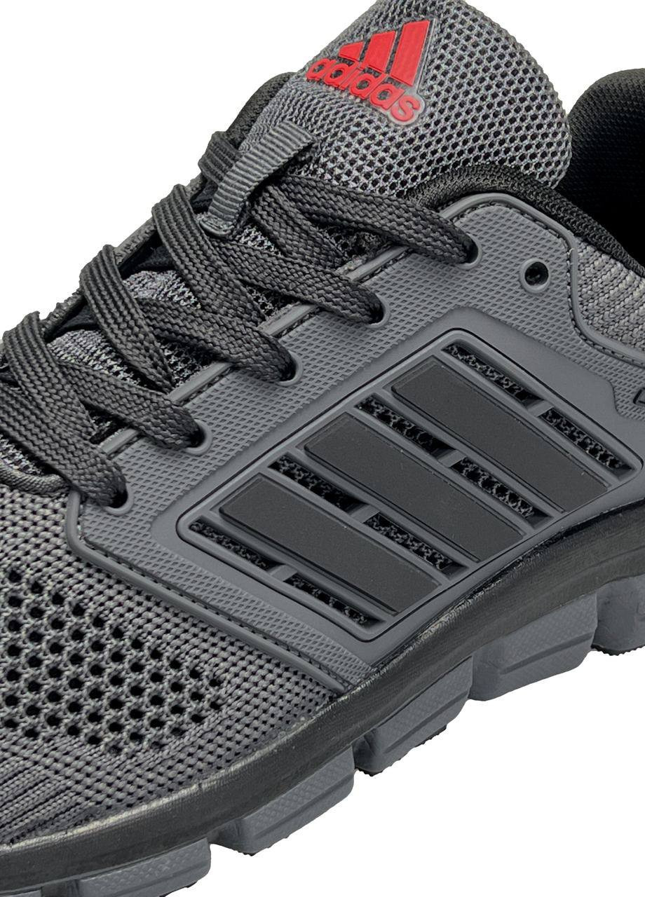 Черные демисезонные кроссовки мужские dark grey, вьетнам adidas Climacool