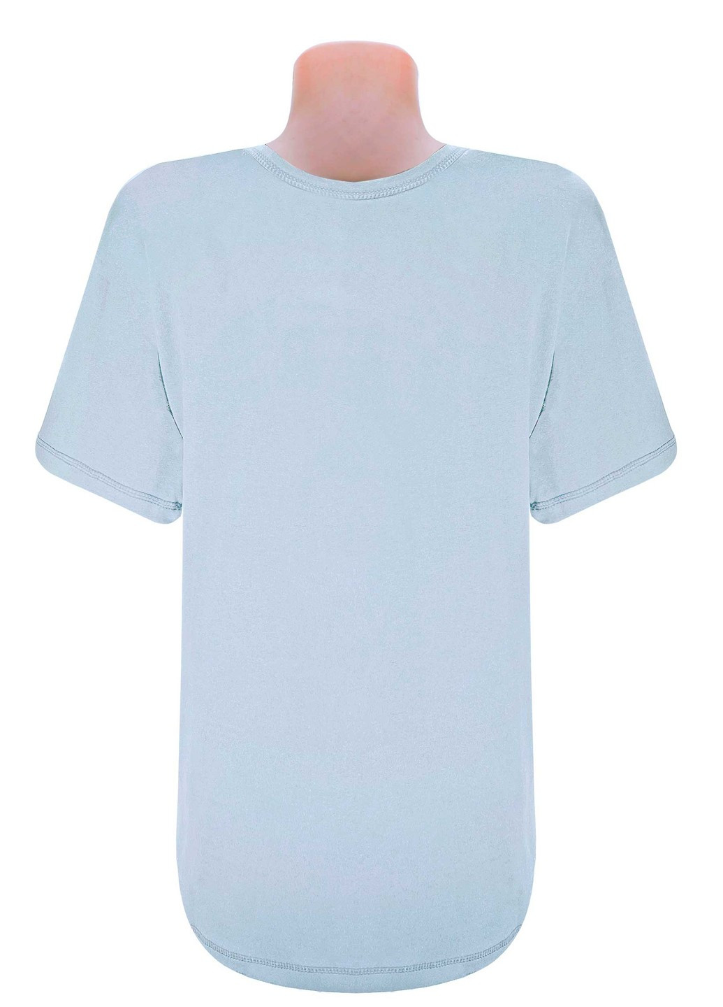 Серая всесезон футболка женская/мужская с коротким рукавом Жемчужина стилей 777