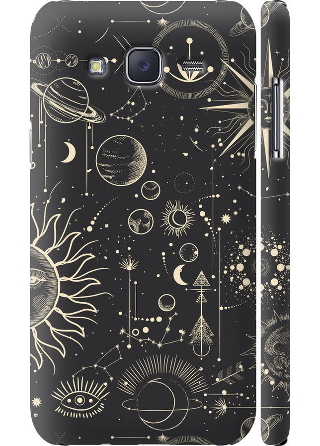 3D пластиковый матовый чехол 'Фаза луны' для Endorphone Samsung Galaxy J5 (2015) J500H (258088919)