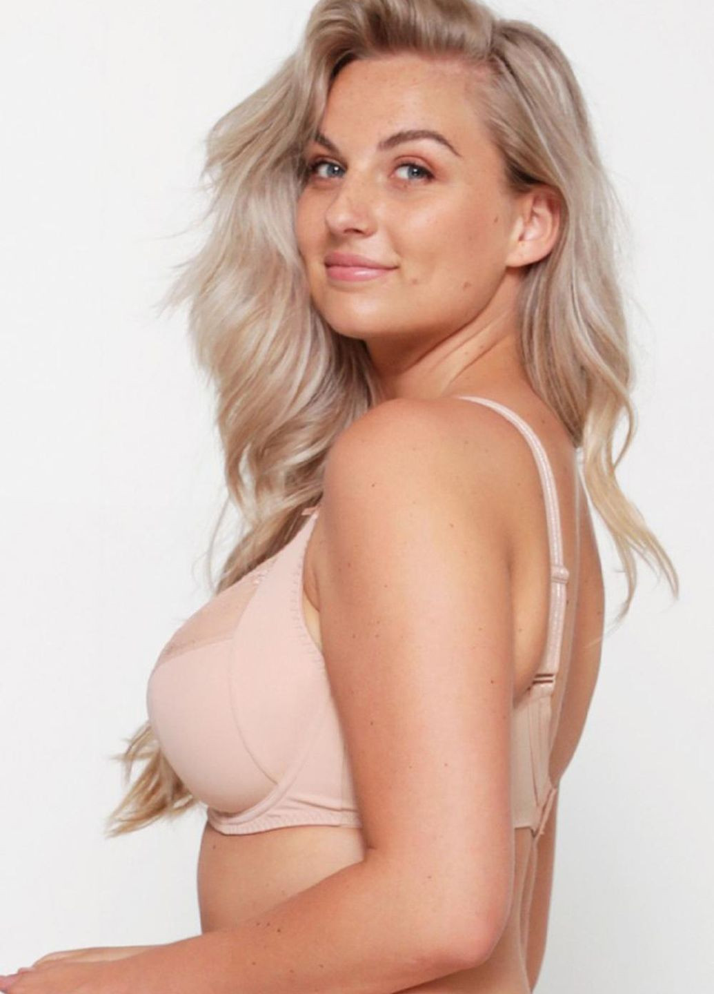 Пудровий бюстгалтер жіночий з м'якою чашкою daily 80f пудровий 1400-5 Lingadore з кісточками поліестер