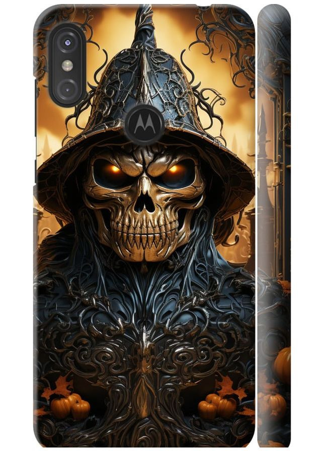 3D пластиковий матовий чохол 'Череп 2' для Endorphone Motorola One Power (266806708)