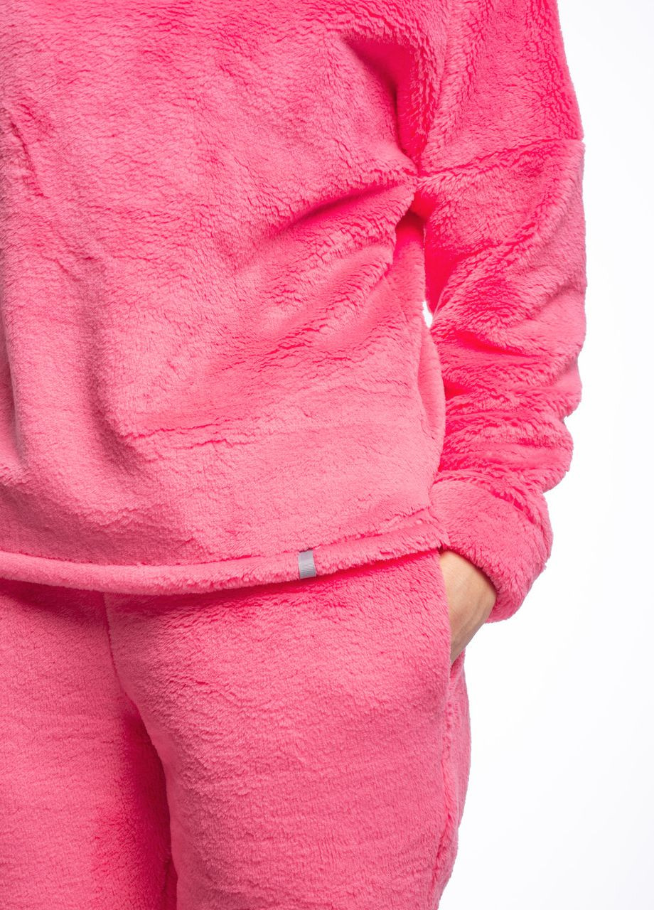 Рожева всесезон костюм домашній махровий жіночий кофта зі штанами кофта + брюки Maybel