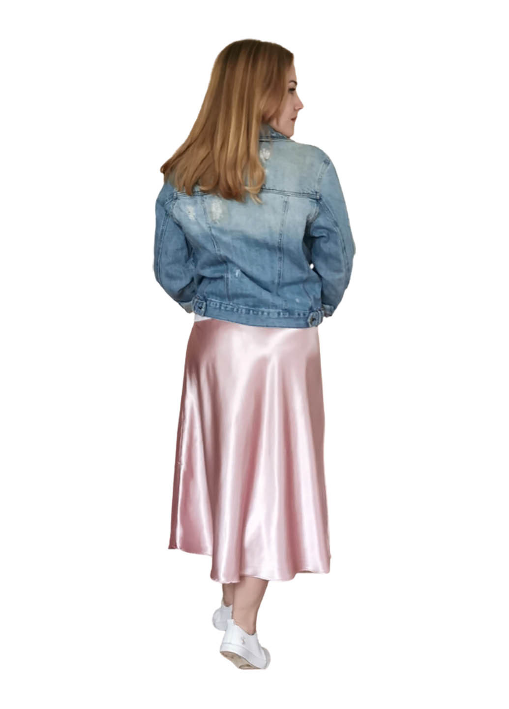 Светло-пурпурная кэжуал юбка Luvete а-силуэта (трапеция)