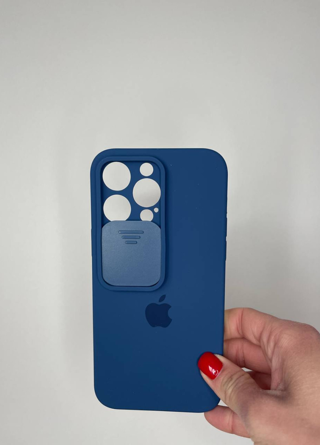 Чохол Silicone Hide Camera для iPhone 14 Pro Cobalt Blue No Brand (257476154)