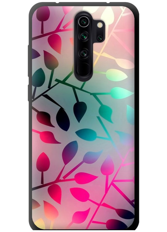 TPU чорний чохол 'Листя' для Endorphone Xiaomi Redmi Note 8 Pro (262978853)