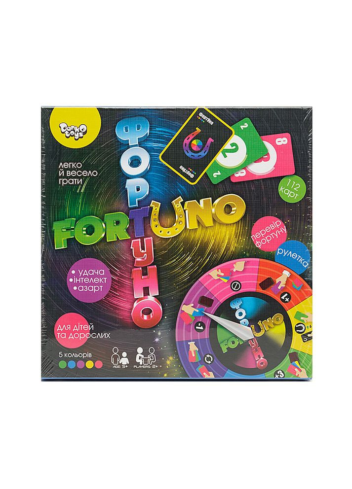 Развивающая настольная игра – ФортУно цвет разноцветный ЦБ-00229557 Danko Toys (262886006)