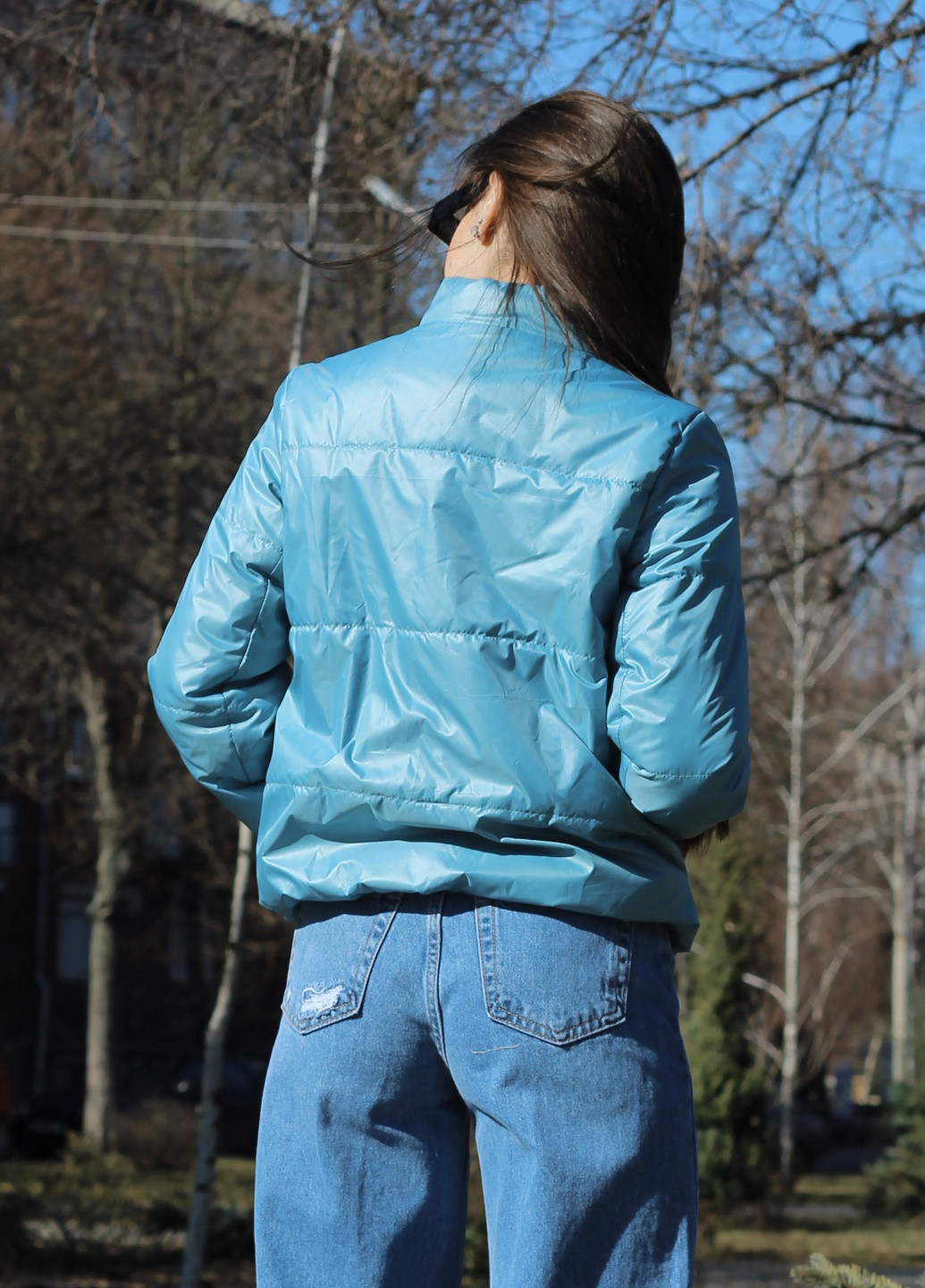 Бірюзова демісезонна куртка жіноча 6755 бірюзова Stimma