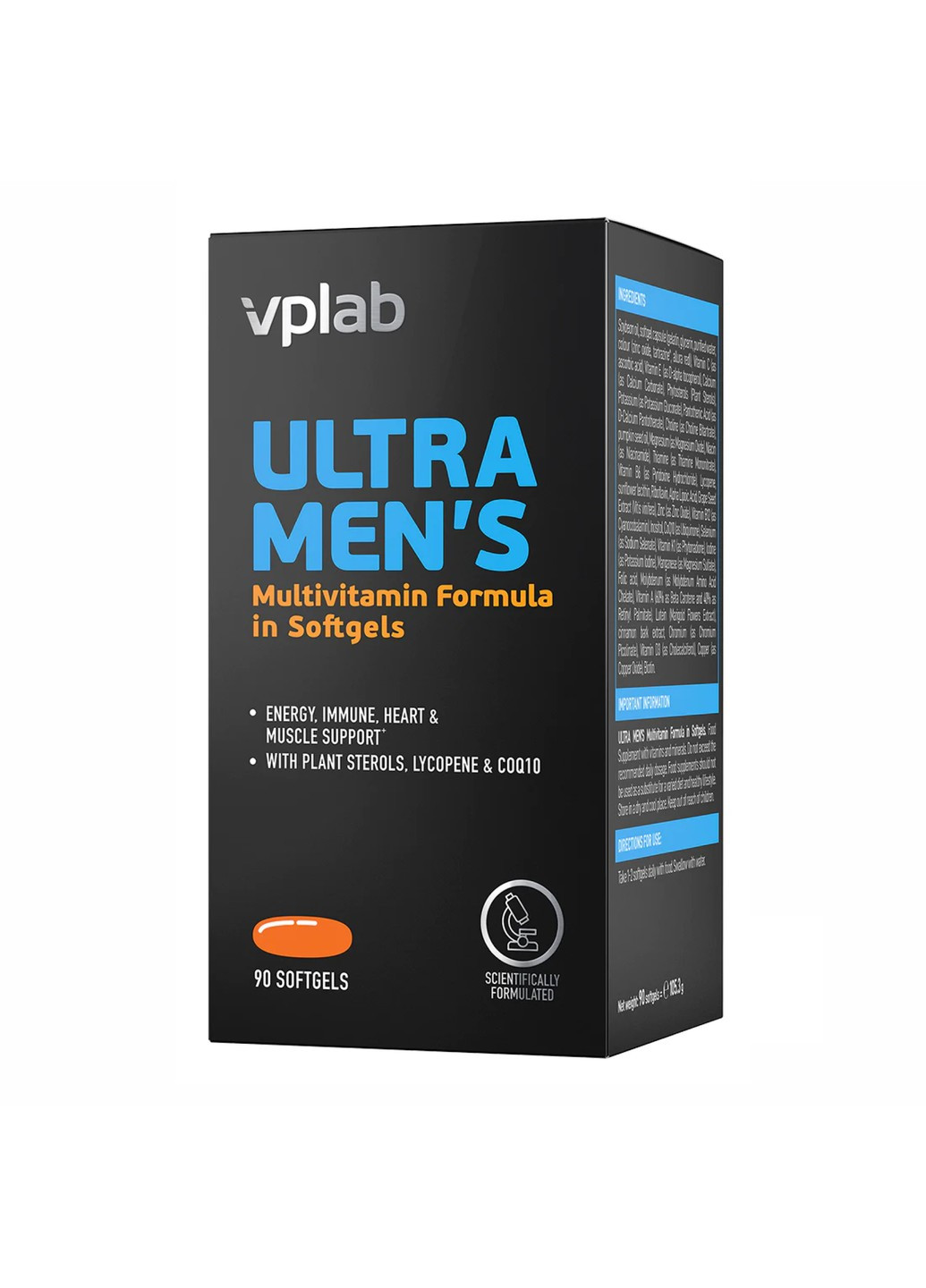 Витаминный комплекс для мужчин Ultra Men's Multivitamin - 90 капсул VPLab Nutrition (269461911)
