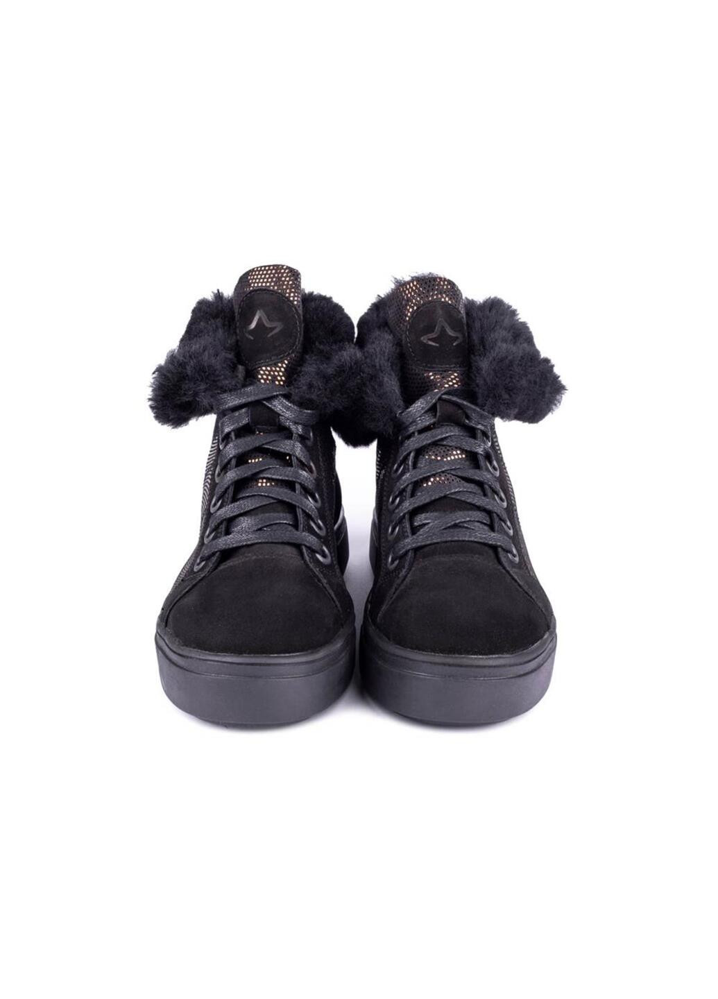 Зимние ботинки женские бренда 8500764_(54ш) Mida из натурального нубука
