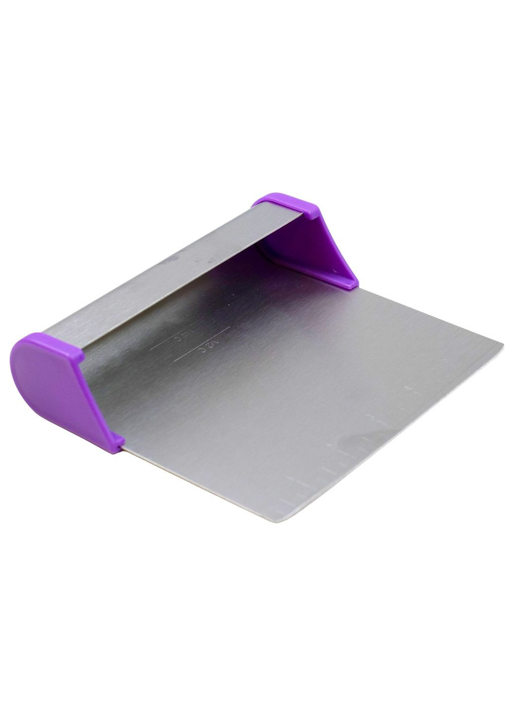 Шпатель скребок для теста из нержавеющей стали с пластиковыми вставками 15 см Kitchen Master (264921759)