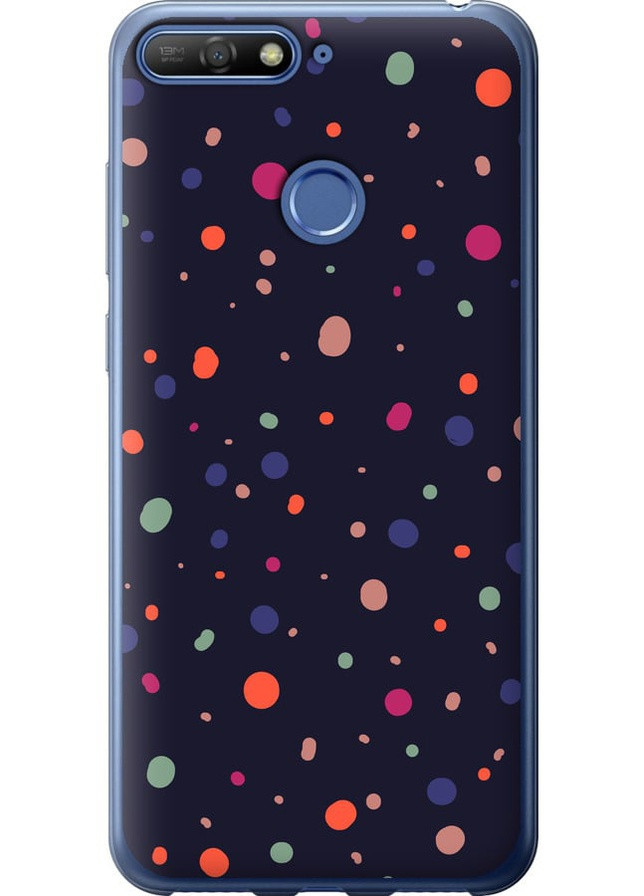 2D пластиковий чохол 'Горошок v2' для Endorphone Huawei Y6 Prime 2018 (258082323)