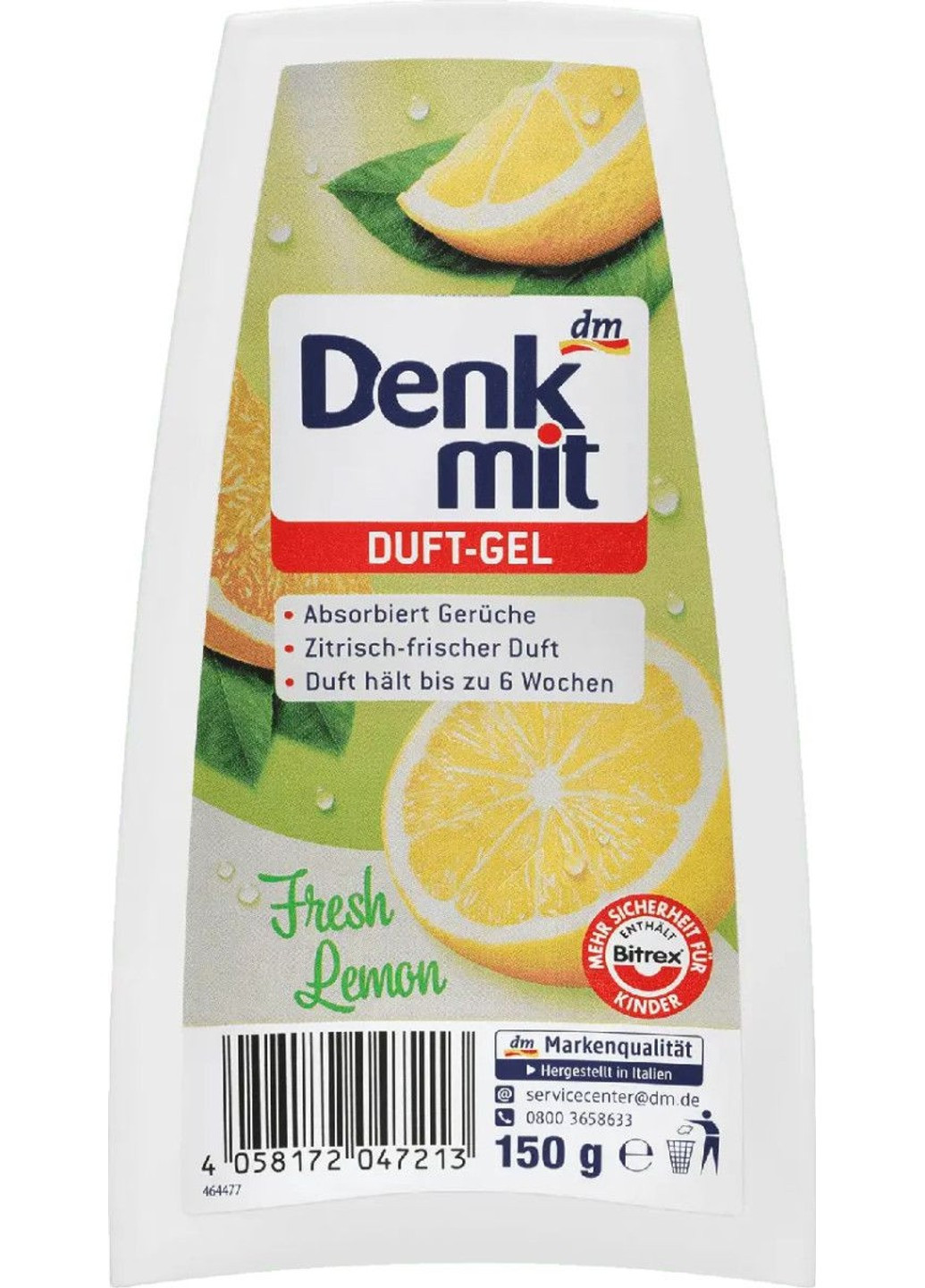 Гелевый освежитель воздуха Duft-Gel Fresh Lemon 150 г Denkmit (272790500)