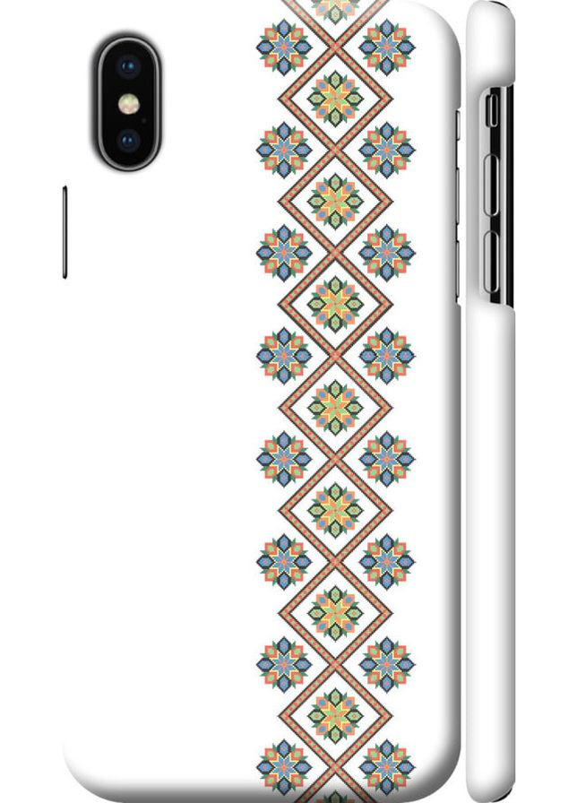 3D пластиковий матовий чохол 'Вишиванка 24' для Endorphone Apple iPhone X (269355758)