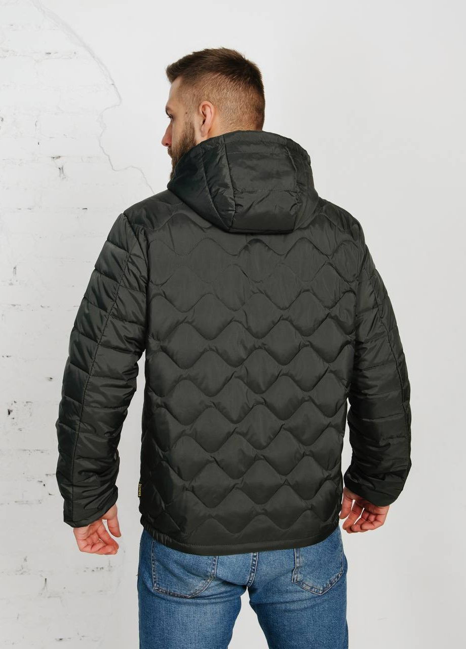 Оливковая демисезонная мужская куртка весенняя большого размера SK