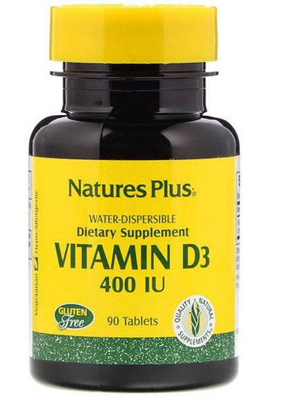 Nature's Plus Vitamin D3 400IU 90 Tabs Natures Plus (257252506)