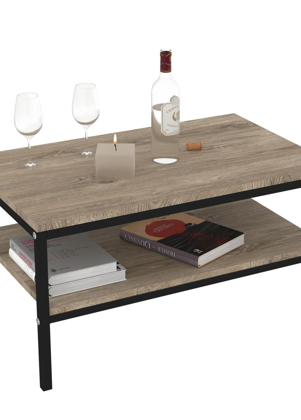 Журнальний стіл P-1 90x55 Дуб Брунико Vian-Dizain (266422809)