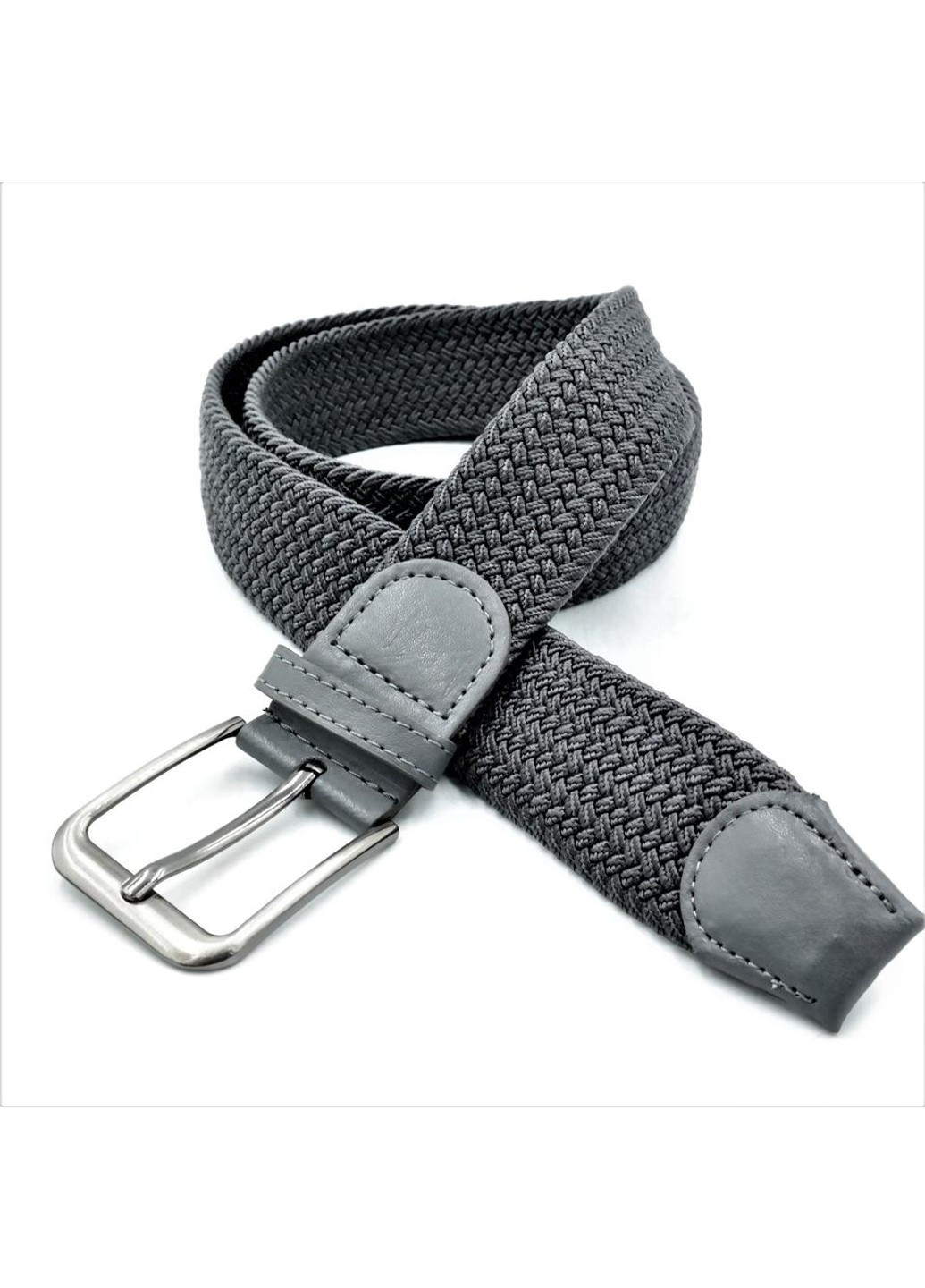 Ремінь гумка 3,8 х 105 см Weatro Темно-сірий gym-38kit-08 Le-Mon (268121423)