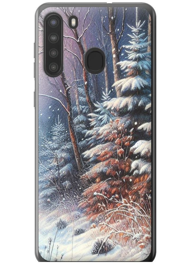Силиконовый чехол 'Зимний пейзаж' для Endorphone Samsung Galaxy A21 (275467764)