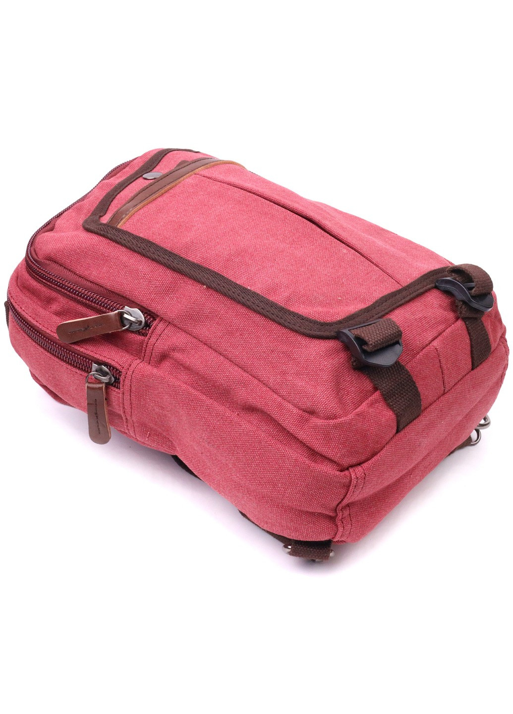 Оригинальный рюкзак из текстиля 21256 Малиновый Vintage (258286240)