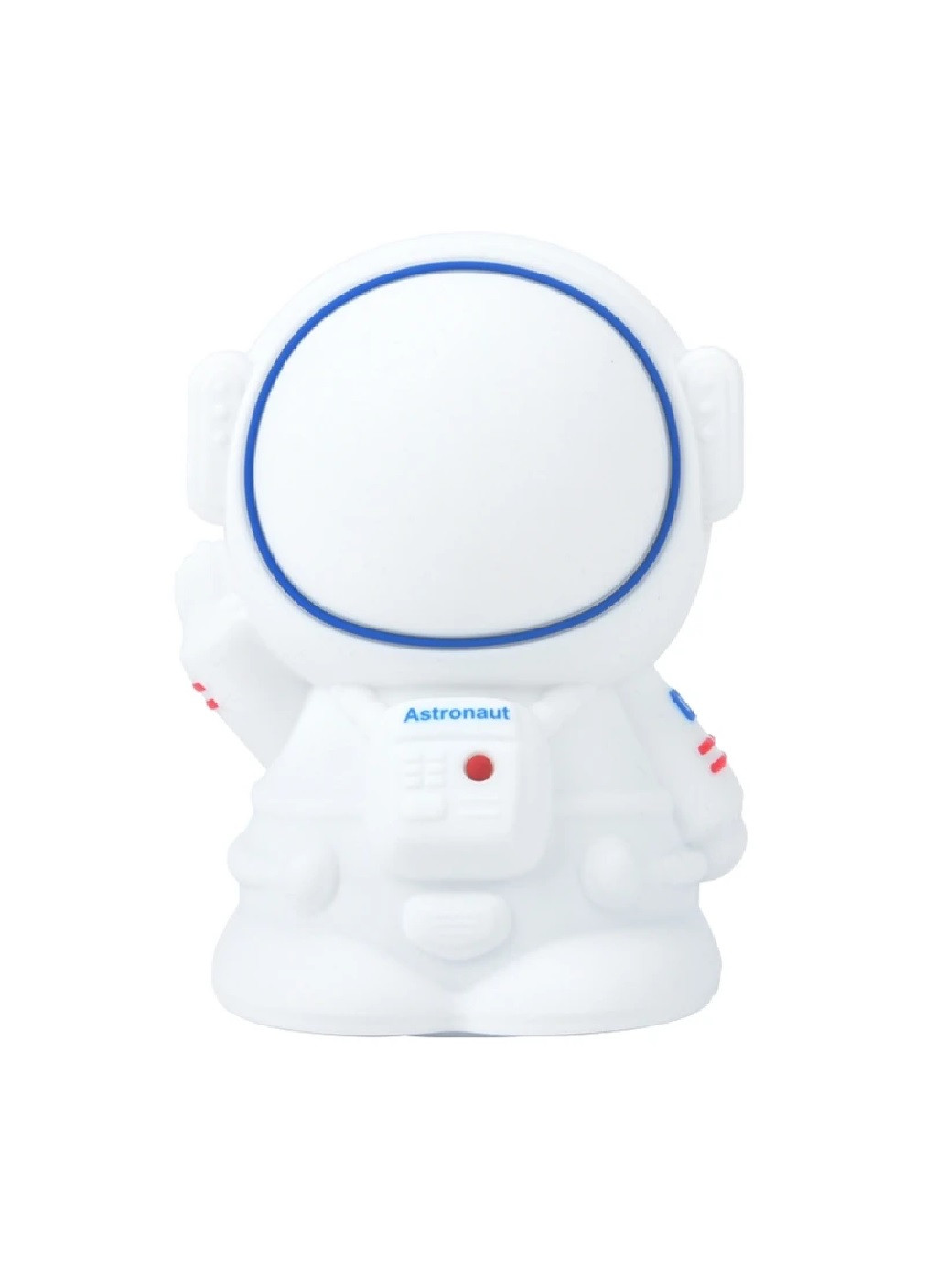 Детский силиконовый светильник ночник лампа игрушка на аккумуляторе 1200 мАч 7 цветов (475686-Prob) Космонавт белый Unbranded (269993129)